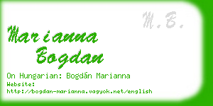 marianna bogdan business card